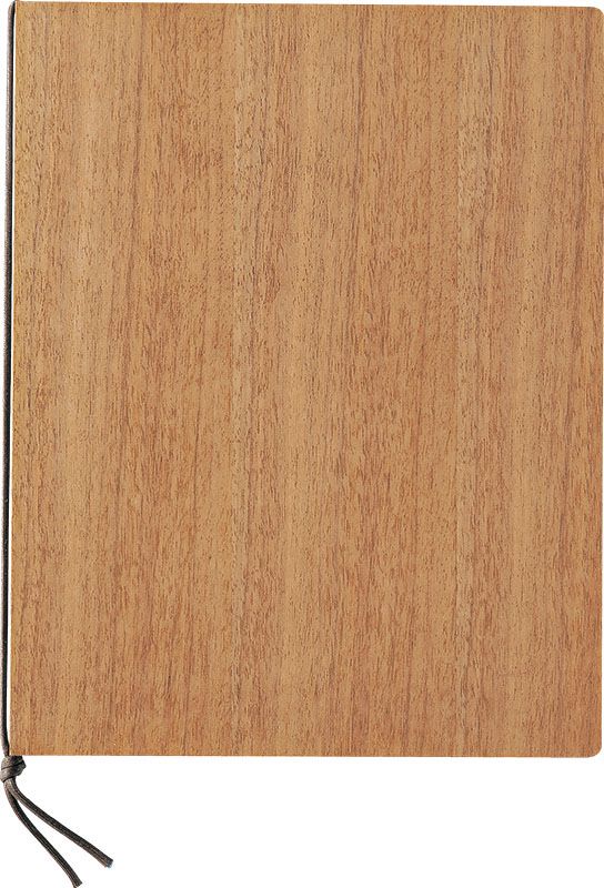 （まとめ買い）店舗用品 木製合板メニューブック ひもタイプ B5/4ページ WB-902 ウォルナット [x3]
