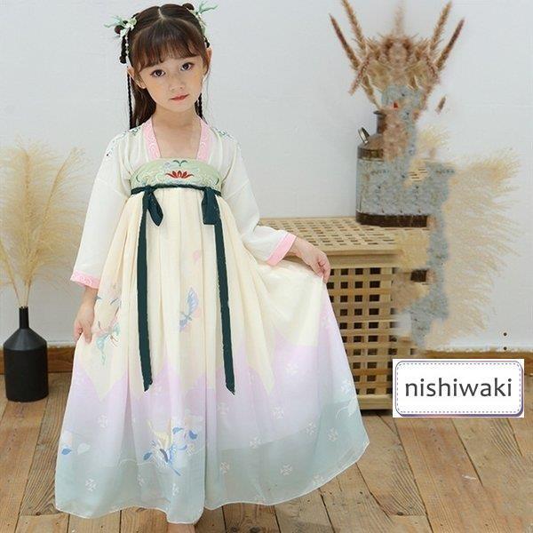 かわいい 漢服 子供 女の子 子供服 中国古風 中華国学服 中国古代衣装 ステージ 撮影 中華服 舞台衣装 唐装漢服 キッズ チャイナー服 コスプレ