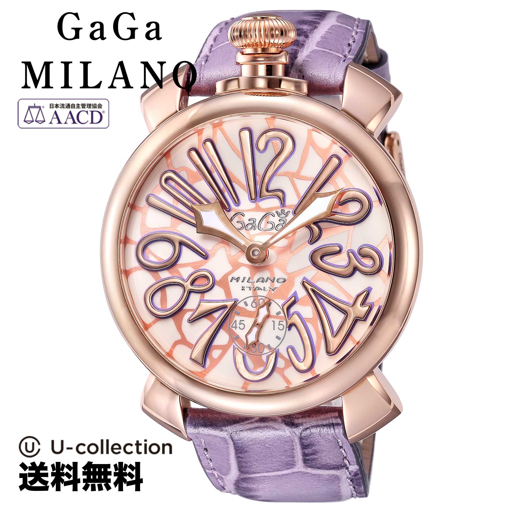 【腕時計】 GaGa MILANO(ガガミラノ) MANUALE 48MM / マヌアーレ 48mm ユニセックス モザイク 手巻き 5011MOS01S 時計 ブランド