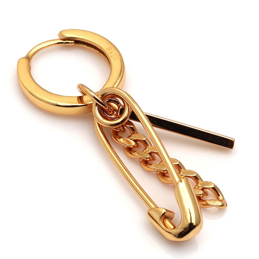 925 スティックピアス 安全ピン [es136-f]