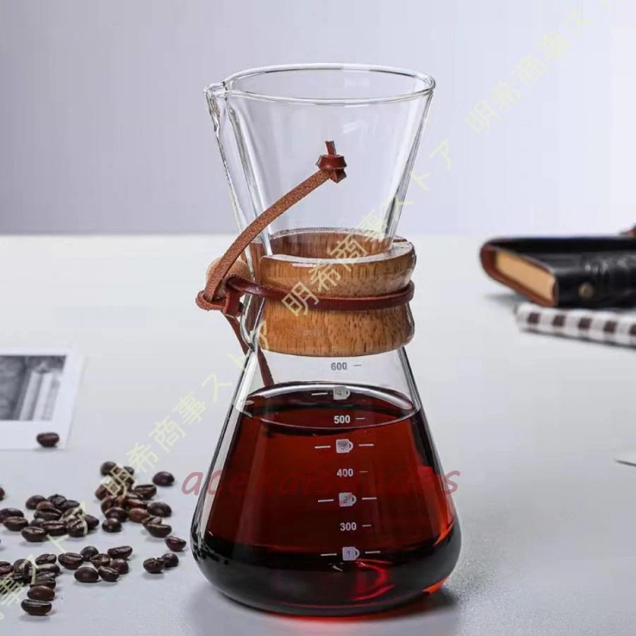 ガラスサーバー コーヒーサーバー ステンレスフィルター カラフェ おしゃれ ティーポット 耐熱ガラス スタイル コーヒー ハンドド メーカー ポット