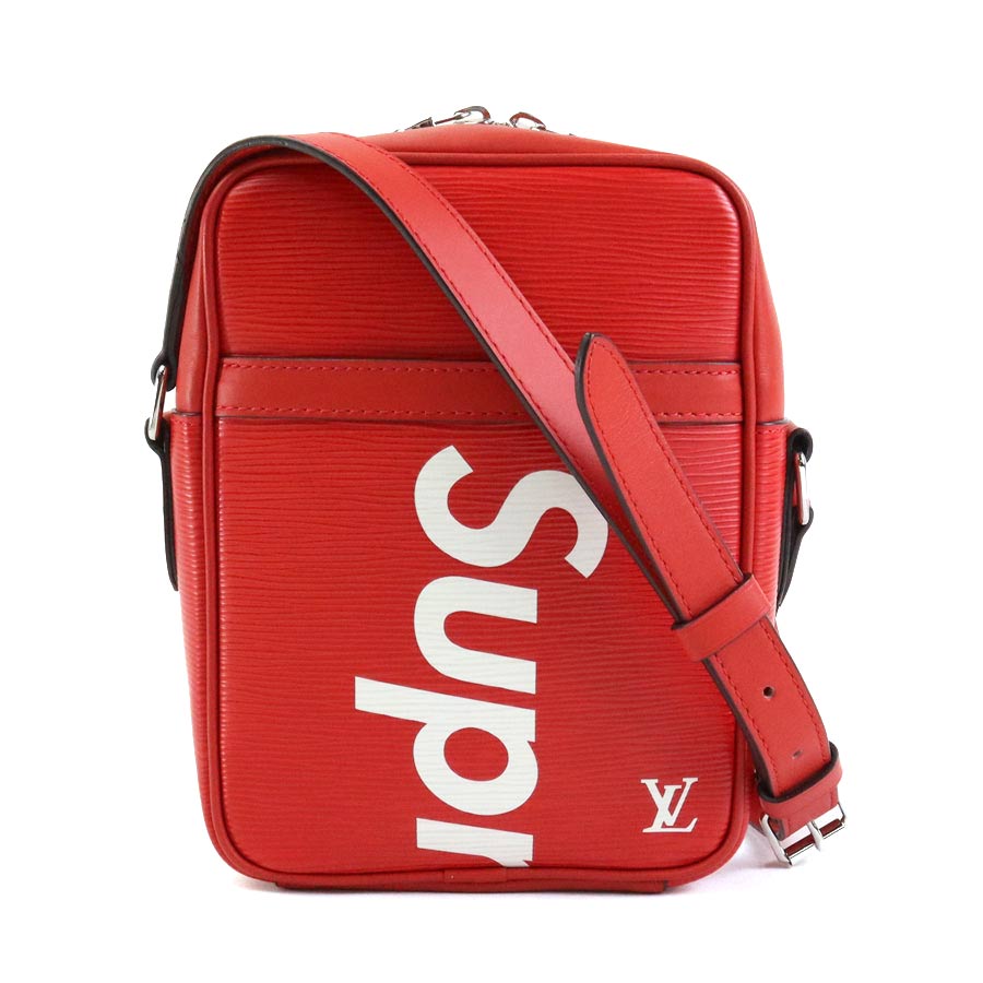 ルイ ヴィトン LOUIS VUITTON ショルダーバッグ Supremeコラボ エピ ダヌーブPM エピレザー レッド メンズ M53417 a0495