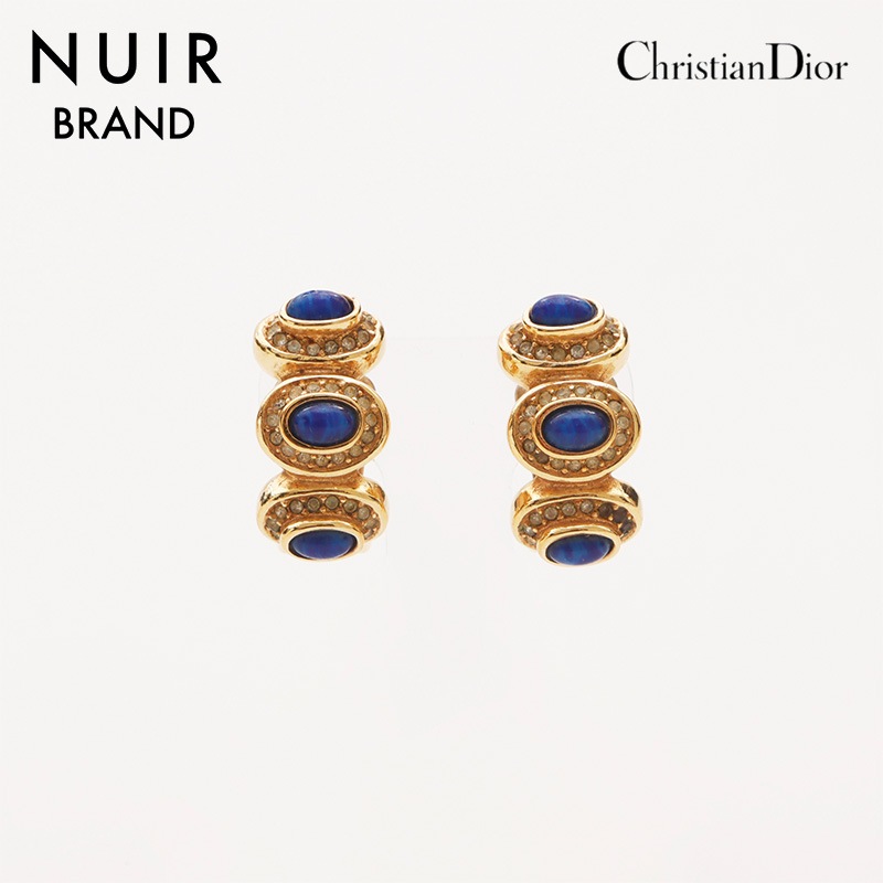 イヤリング ゴールド×ブルー WS10348