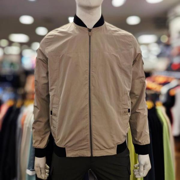 VJ6348UBE 男性春/秋 ポケット しぼり ブルゾンジャケット (S41931705)