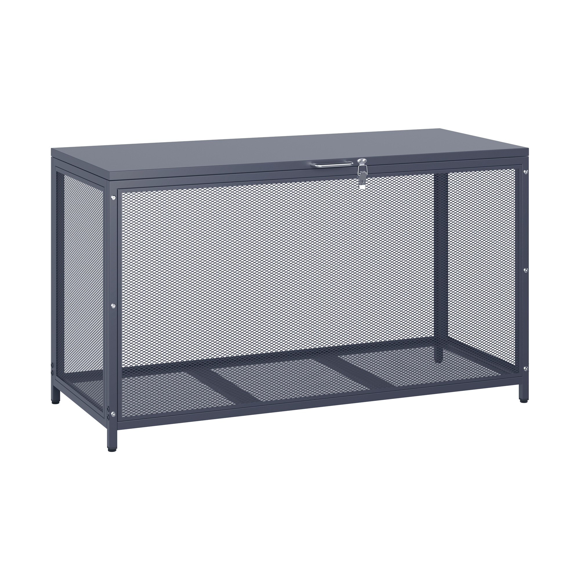 【288】屋外ゴミ収納庫 メッシュデザイン ゴミ箱 屋外 ゴミ収集ボックス ごみ集積所 大容量 カラスよけ 野良猫対策 ゴミ荒らし防止 庭用可能 容量283L