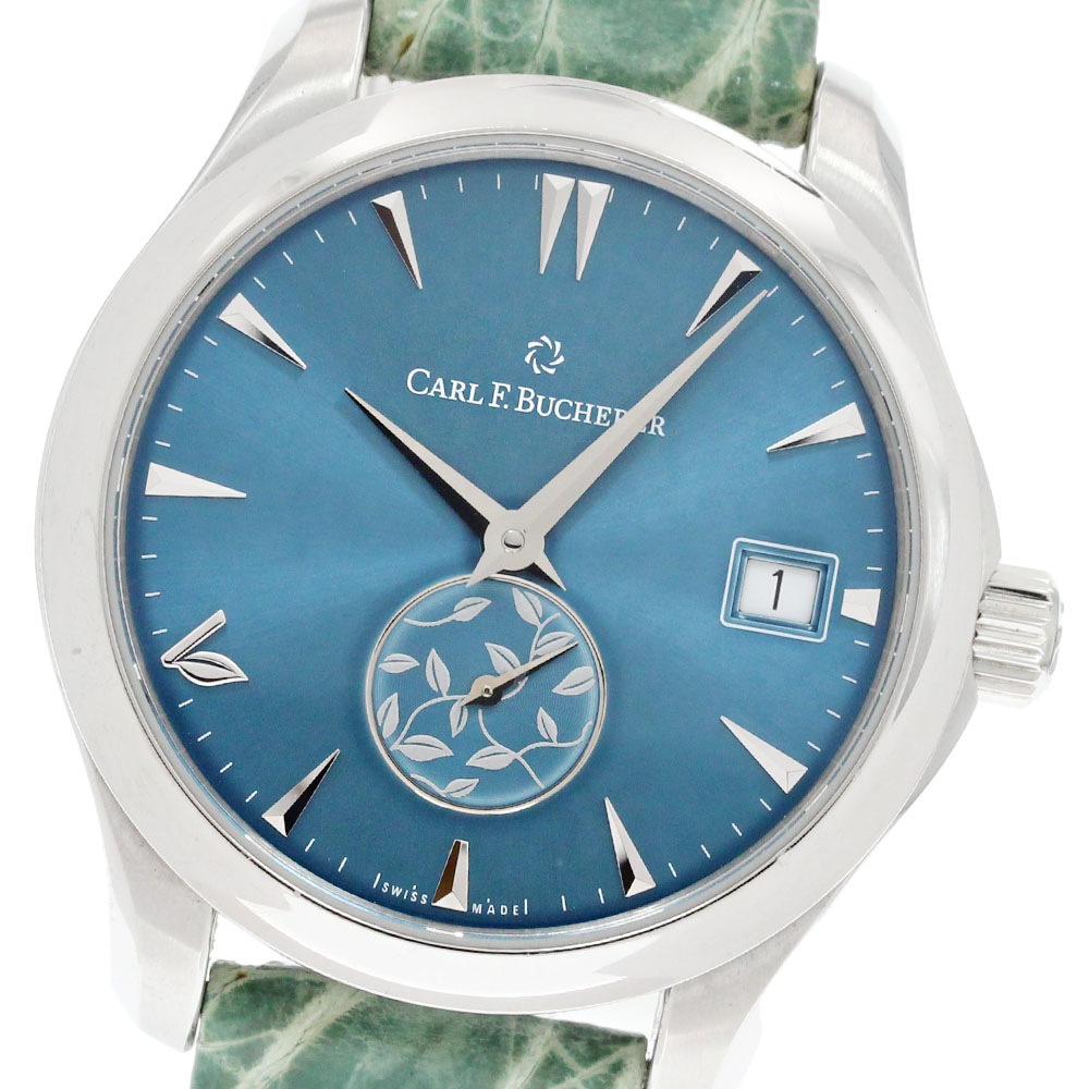 カール F.ブヘラ CARL F.BUCHERER 00.10922.08.53.01 マネロ オートデイトラブ デイト スモールセコンド 自動巻き レディース _849818【中古】