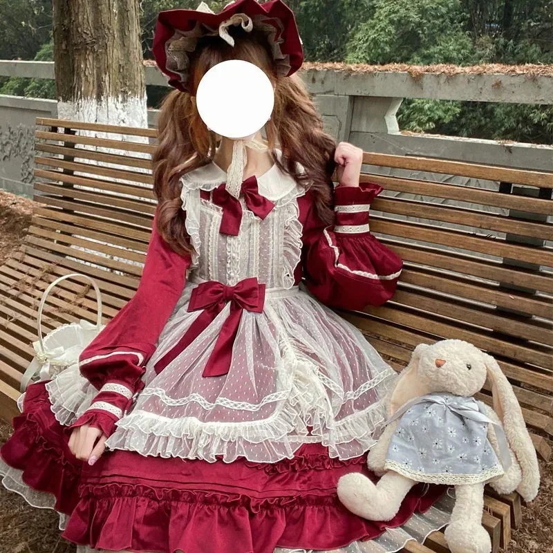 レディース コスプレロリータワンピースかわいい長袖opワンピース夏と秋 ハロウィン 衣装和服コスチュームコスチューム
