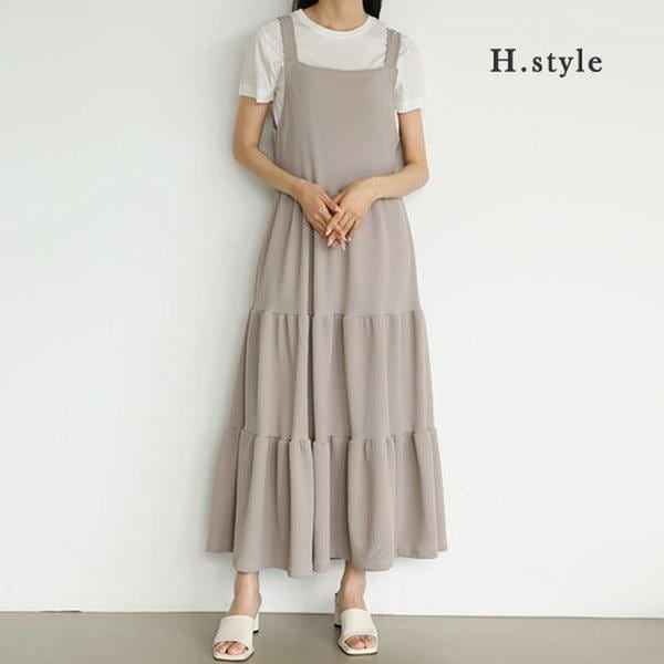 HスタイルWBカンナシOPS/夏/ビッグサイズ/OPS/ワンピース/シフォン/ホームウェア/カジュアル/ラウンジ/ルーズフィット