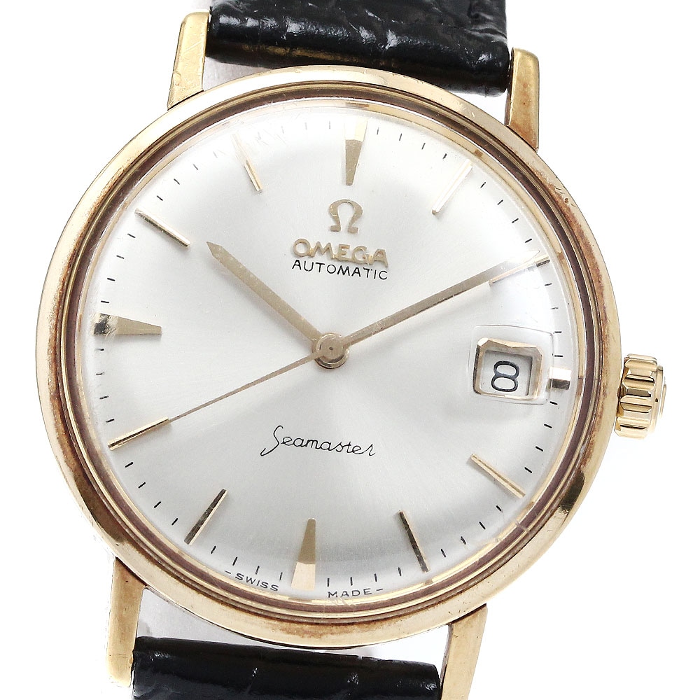オメガ OMEGA シーマスター K18YG デイト 自動巻き メンズ _870407【中古】
