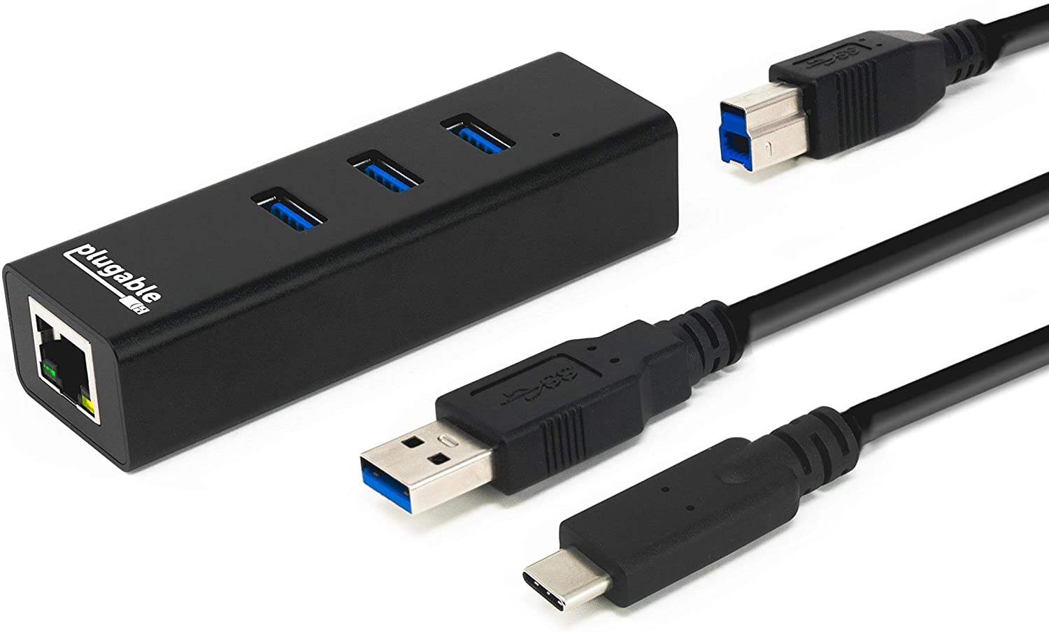 【本日限定価格】 Plugable ケーブル付 Type-A ケーブルUSB USB-C 互換 C