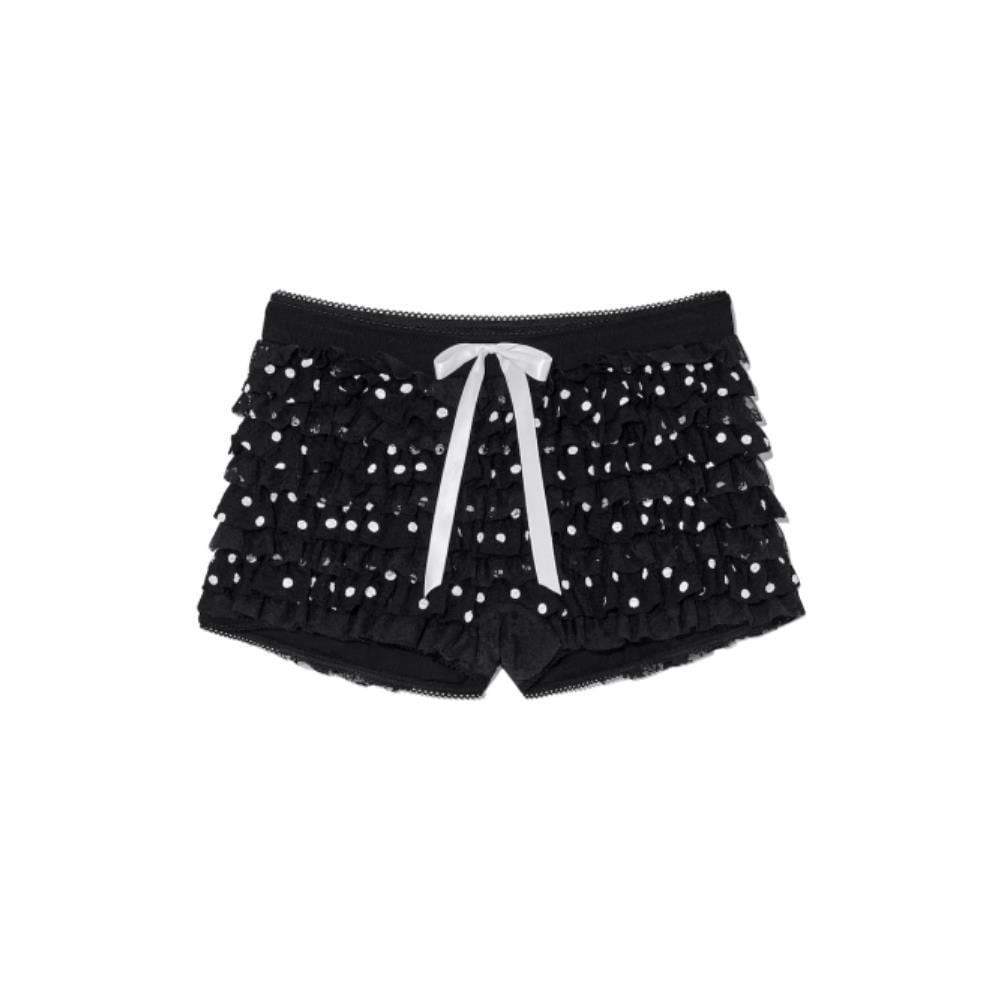GLOWNY COCO DOT BLOOMER SHORTS BLACK GY25LWPT001BK