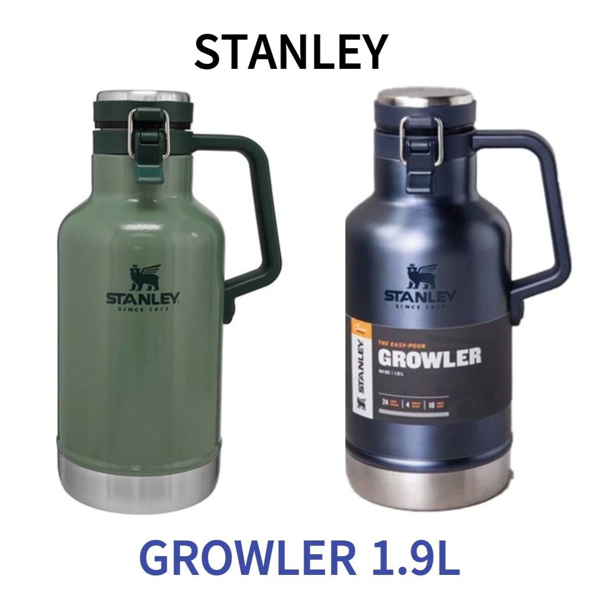 [STANLEY] 【1.9L】スタンレー グロウラー 真空 水筒 ブラック 黒 ゴーバキューム 1.9L