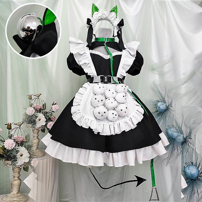 一部分在庫あり VTuber にじさんじ バーチャルライバー VirtuaReal AZA メイド服 コスプレ衣装 コスチューム 2024 新衣装 ハロウィン 变装服 仮装