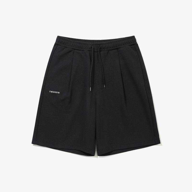 ワイドスウェットハーフパンツ ブラック 14954602