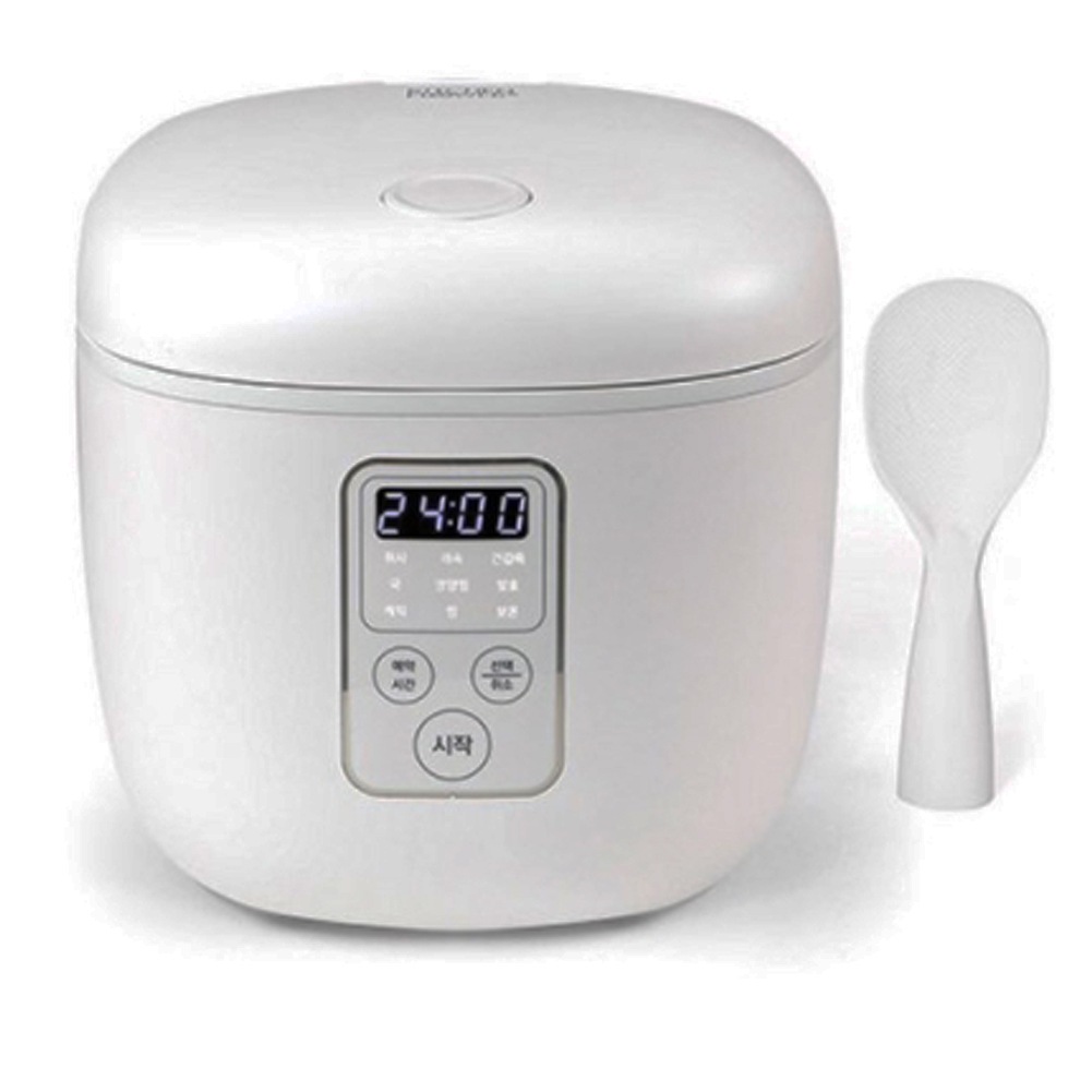 Kitchen Flower 13人用の小型炊飯器おいしいご飯24時間プリセットポータブル炊飯器3カップホワイト220V（110ボルトの変圧器を提供）Kitchen Flower Rosa R