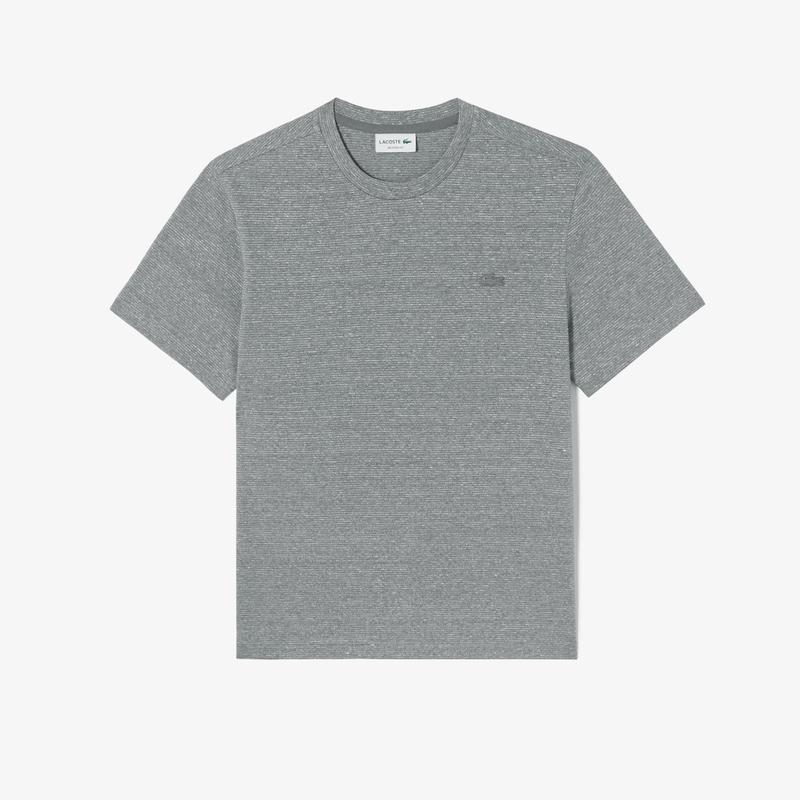 (男性)26SS リネン ストライプ 半袖 Tシャツ TH955E-56G 5HI