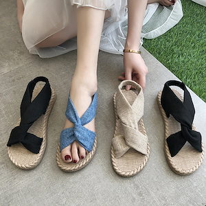 【超お得1つ買うと10個もらえる】メガ割サンダル レディース 夏の新作サンダル レディースファッション 学生フラットサンダル