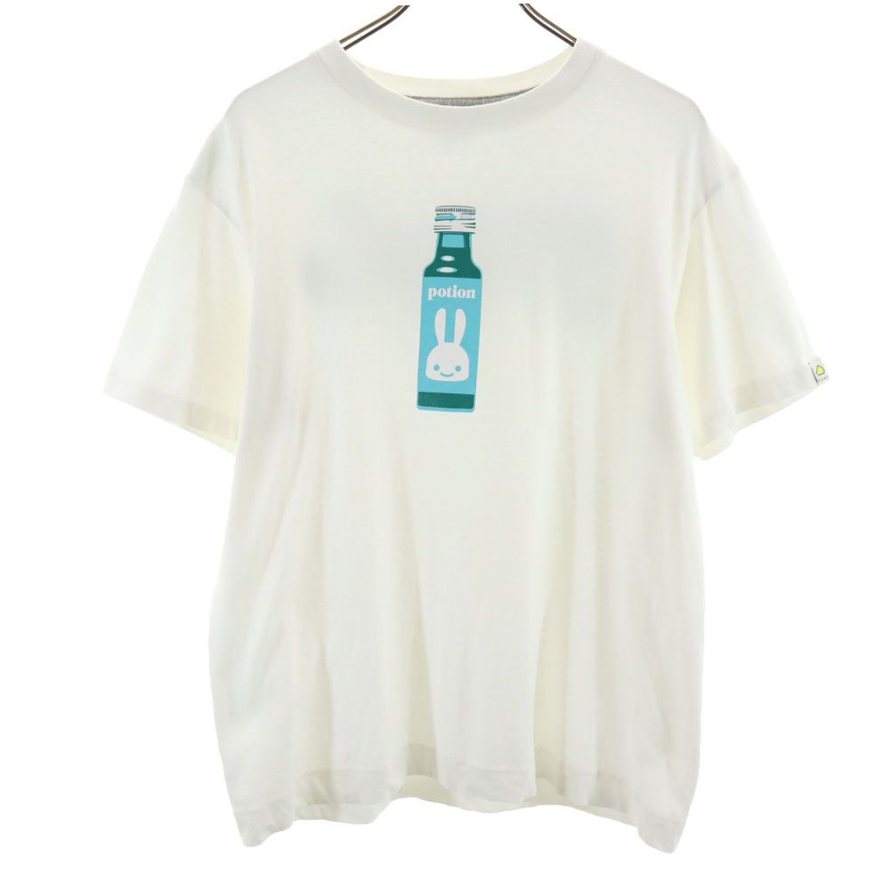 両面プリント 半袖 Tシャツ M ホワイト メンズ