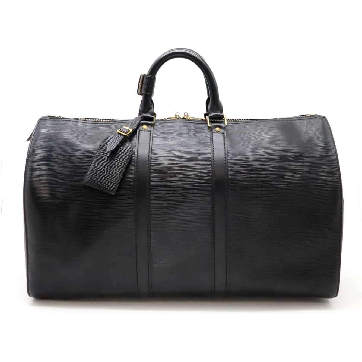 エピ キーポル45 ボストンバッグ 旅行カバン トラベルバッグ ノワール 黒 ブラック ゴールド金具 M5915