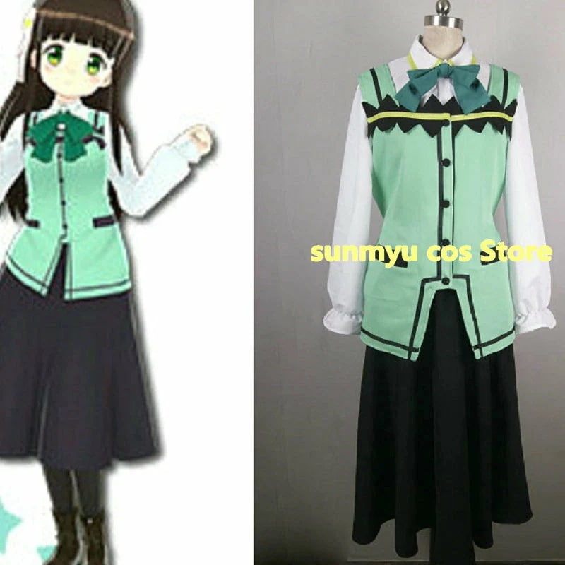 ご注文はうさぎですかラビットハウス制服（宇治松千夜）） コスプレ衣装　オーダーサイズ可