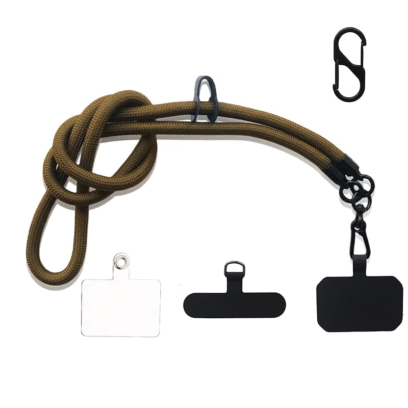 [ＶＥＶＥＮ] スマホショルダーストラップ 【1+3枚セット】 スマホ ストラップ 首掛け 太め 斜めがけ アウトドア 紛失/落下防止 長さ調整可能 全機種対応（Sturdy-Army green） 5,751円