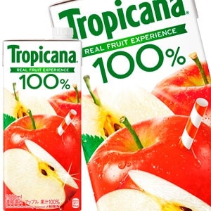 45営業日以内に出荷キリン トロピカーナ 100％ アップル 1000ml紙パック24本［6本4箱］［賞味期限：2ヶ月以上］北海道沖縄離島は送料無料対象外です［送料無料］