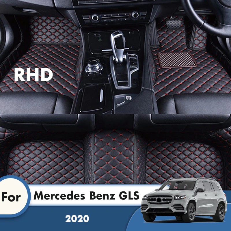 メルセデスベンツGLS 右ハンドル 5席用 3枚 カーフロアマット 2020 車内アクセサリー カーペット 保護