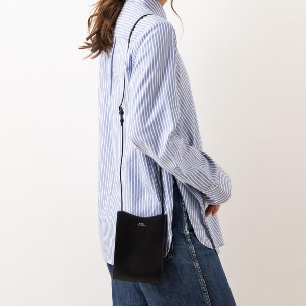 ショルダーバッグ ネックポーチ クロスボディ ブラック メンズ レディース F63412 PXBMW LZZ