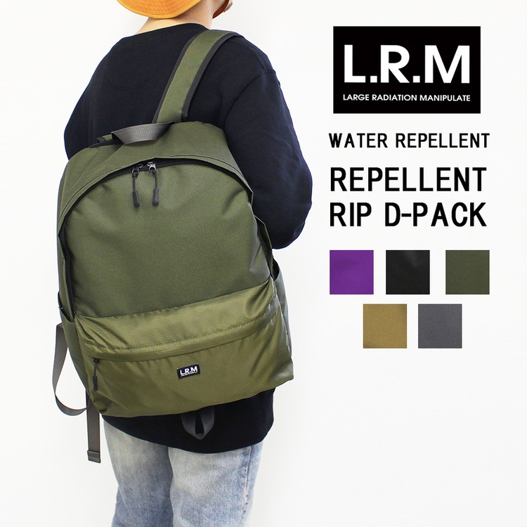 LRM 撥水リップディパック バックパック リュック おしゃれ 鞄 撥水加工 キャンプ 旅行 メンズ
