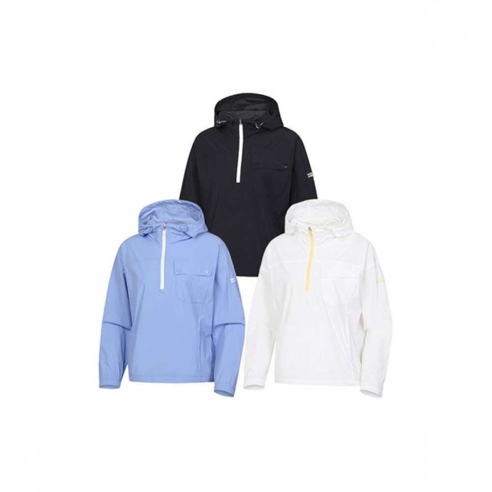 (ワイドアングル) レディース CO ミニポケットルーズフィットパーカーアノラック L_WWP24173