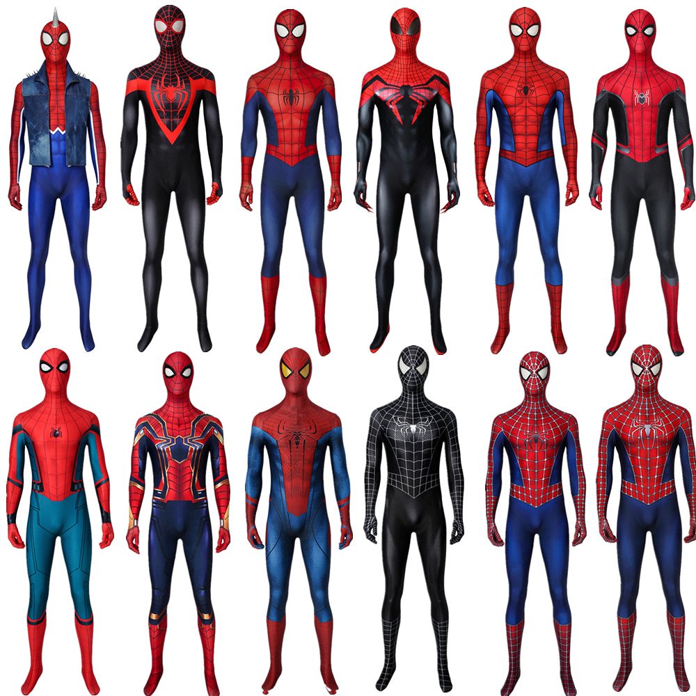 スパイダー ヒーロー コスチューム 全身タイツ コスプレ衣装 ハロウィン 変装 仮装 5,236円