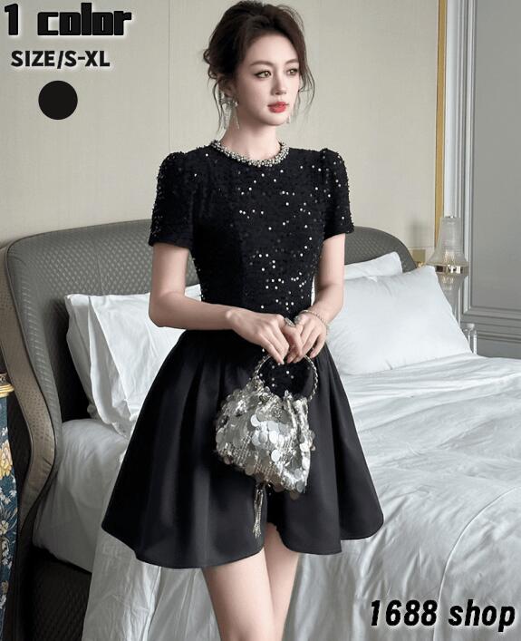 お得セット2025 ワンピース Aライン ミニ 姫系ワンピース　花柄　ワンピース インポート ひざ丈 ミドル丈 エレガント　韓国ファッション シンプル Vネック パーティドレス 袖あり　お嬢様 セクシ