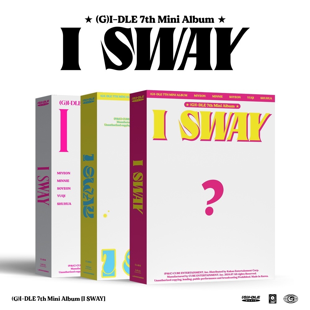 [3種セット] (G)I-DLE ミニ7集アルバム [I SWAY] (Wind Ver. / Wave Ver. / Beat Ver.) 韓国チャート反映 ジーアイドゥル ヨジャアイドゥル