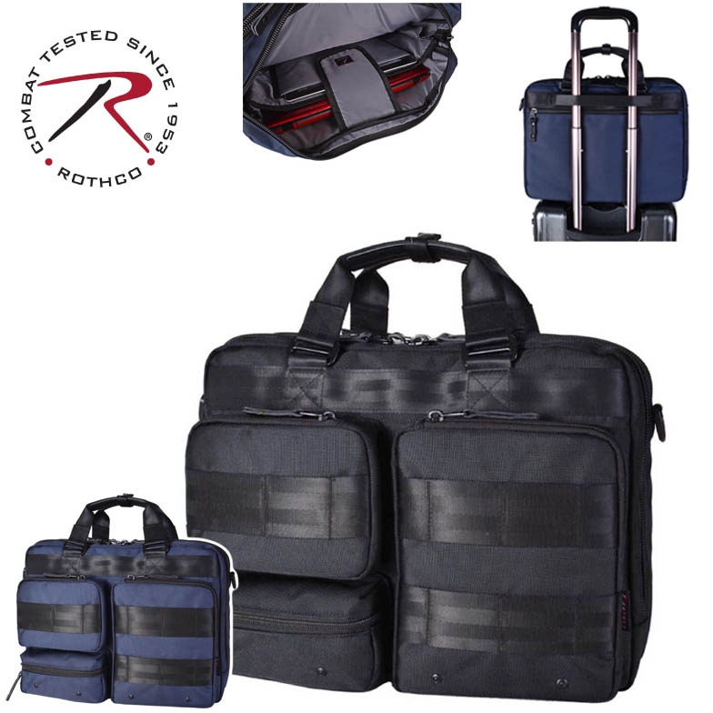 ビジネスバッグ ショルダー 2way 軽量 撥水 ノートPC タブレット対応 ブランド ROTHCO ロスコ 45067 横型 2ルーム メンズ レディース パソコンバッグ 通勤 通学