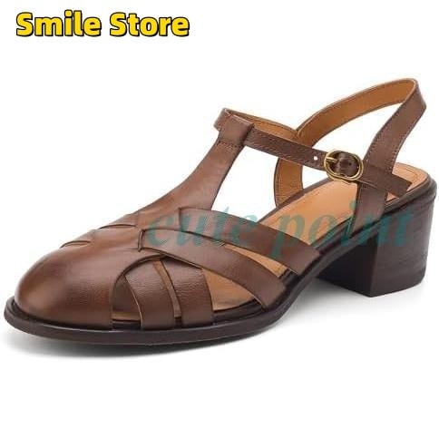 太ヒール 夏 羊革 レディース グラディエーターサンダル 編み込み ビジネスサンダル ストラップサンダル グルカサンダル カメサンダル 10,423円