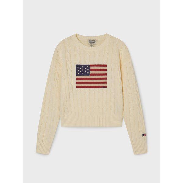 WHKAG2293F スターフィールド水原店 女性 American Flag Cable Pullover(F)