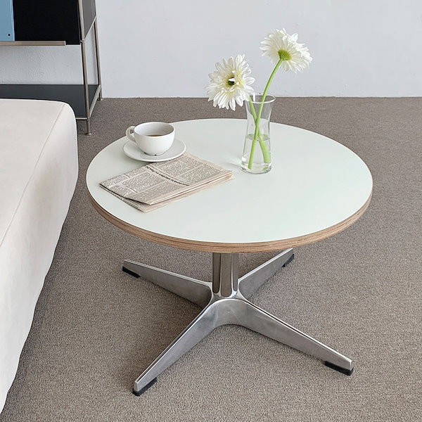 O'gre オグレ シラカバHPL円形 カフェテーブル 韓国インテリア