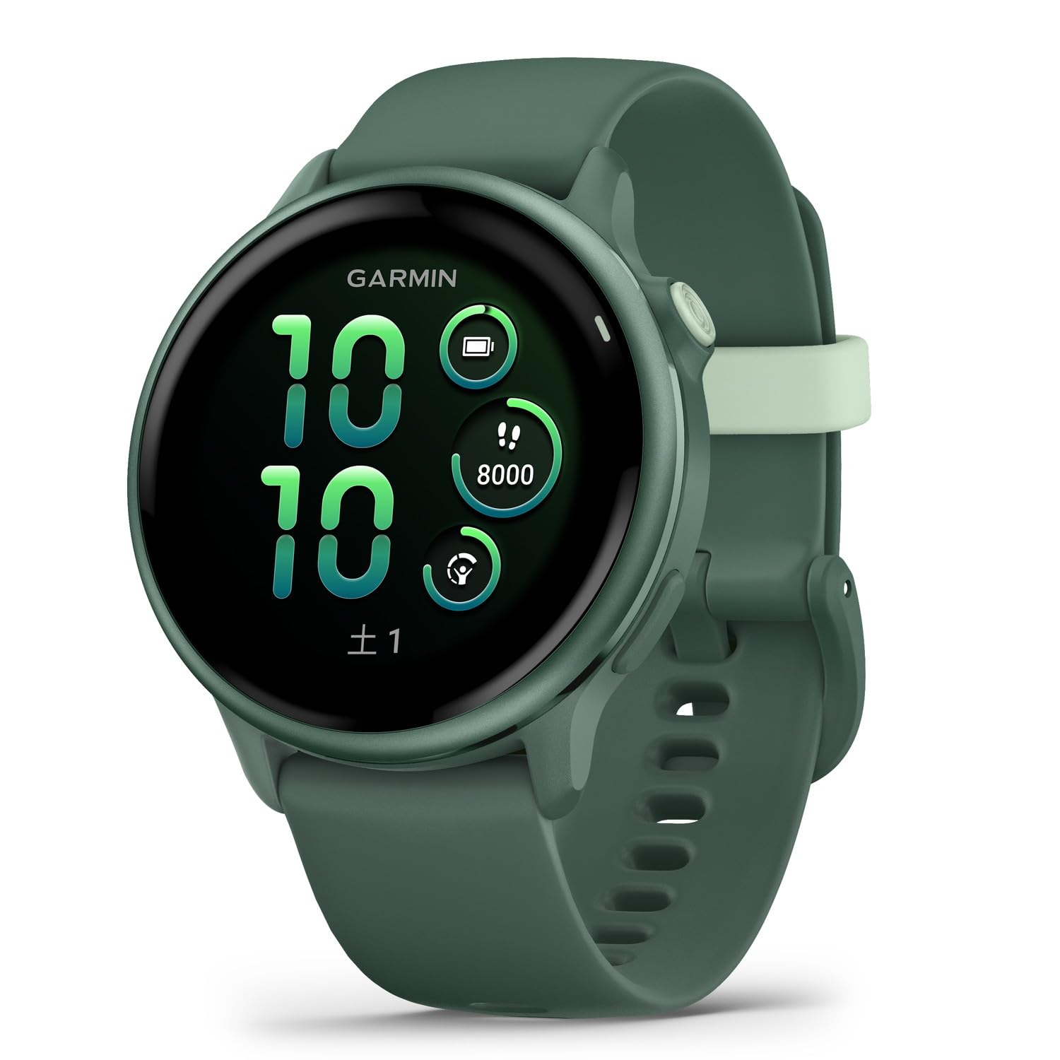 GARMIN(ガーミン) vivoactive 6 Jasper Green/J. Green MetallicフィットネスGPSウォッチ AMOLEDディスプレイ 36gの軽量設計 睡眠管理/フィッ