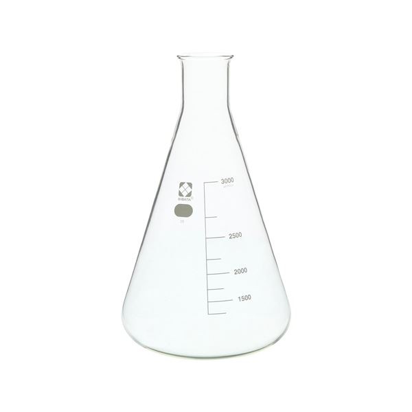 三角フラスコ 目安目盛付 3L (010530-3000)