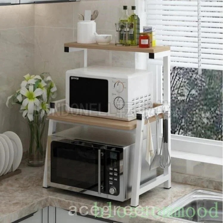 生活収納電子レンジラック3段レンジ上ラックレンジ台レンジ上収納棚キッチン調味料スパイスラックキッチンラック棚整理台所大容量キッチン電器おしゃれ569