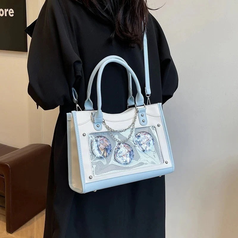 ショルダーバッグ ロリータ 地雷系 痛バ 今年も人気 推し活 部活1111 小食量 ベビーバッグ jk制服 ミニバッグ 高校 痛バッグ 【1つ買うと10個無料】 トートバッグ 便利