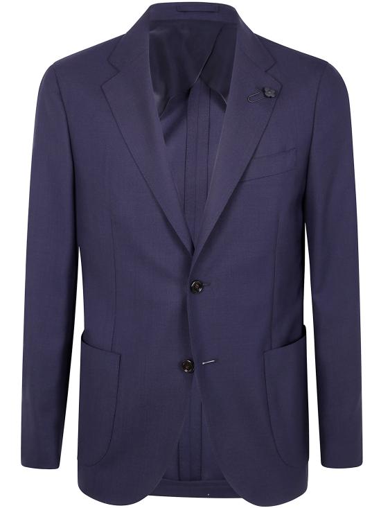LARDINI Men Suit Jackets ES528AE ESIF64424 850 DARK BLUE