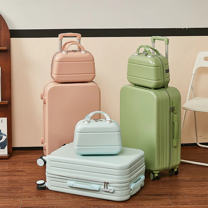 組み合わせスーツケース 学生用スーツケース 20インチから28インチのかわいいデザインのスーツケース 女性用コンパクトスーツケース 搭乗箱のコードロック