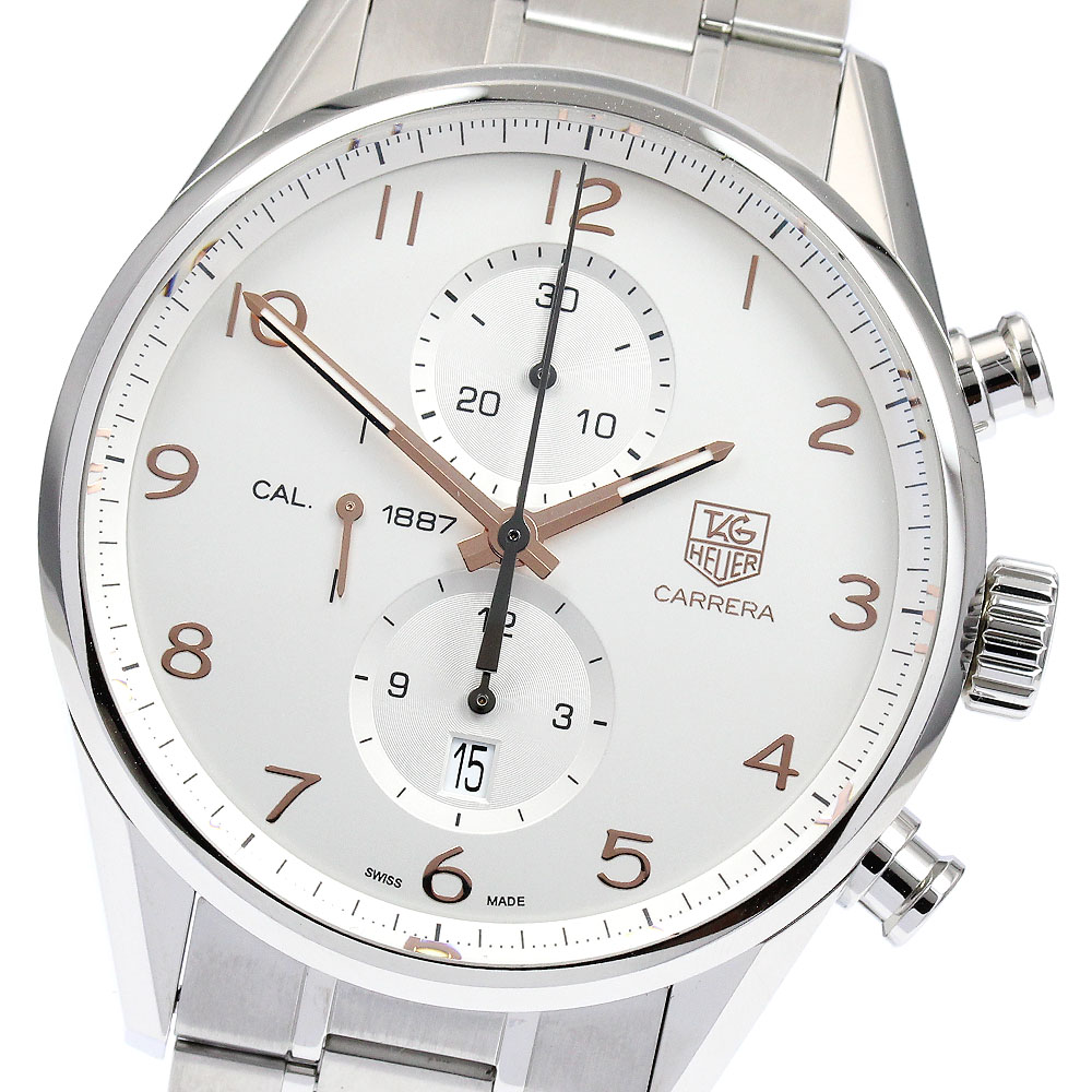 タグホイヤー TAG HEUER CAR2012-0 カレラ キャリバー1887 クロノグラフ 自動巻き メンズ 美品 保証書付き_889135【中古】