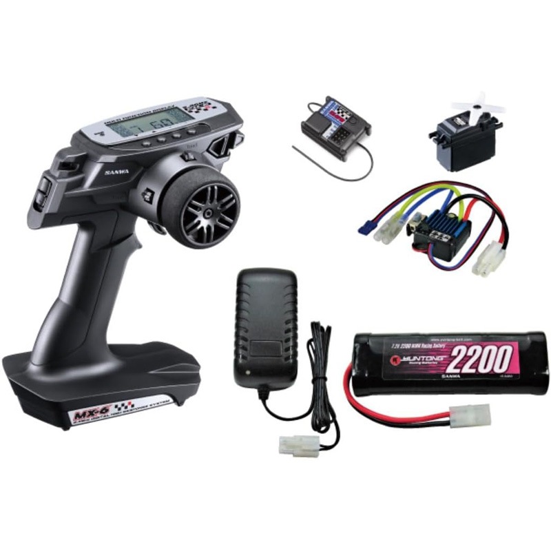 SANWA サンワ MX-6 RX-391W BL-SIGMA EPセット 2.4GHz FH-E方式 RCカー用送信機・受信機・ESCセット