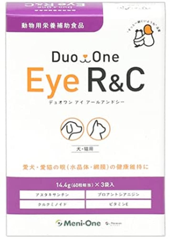 メニワン Duo One Eye R&C 犬猫用 180粒(60粒×3袋)