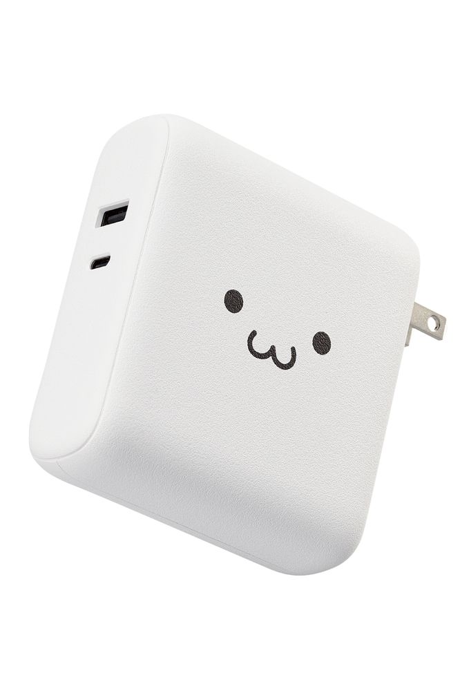 エレコム DE-AC07-10000WF モバイルバッテリー コンセント一体型 10000mAh 大容量 PD 20W 急速充電 出力( USB Type-C ×1 USB-A ×1) 2台同時充電可