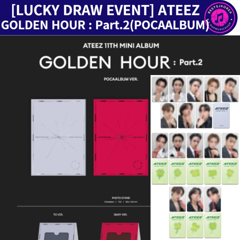 [LUCKY DRAW EVENT] ATEEZ GOLDEN HOUR : Part.2(POCAALBUM)3点セット 5,100円