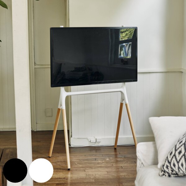 テレビスタンド 壁掛け風 天然木脚 55型対応 幅82cm