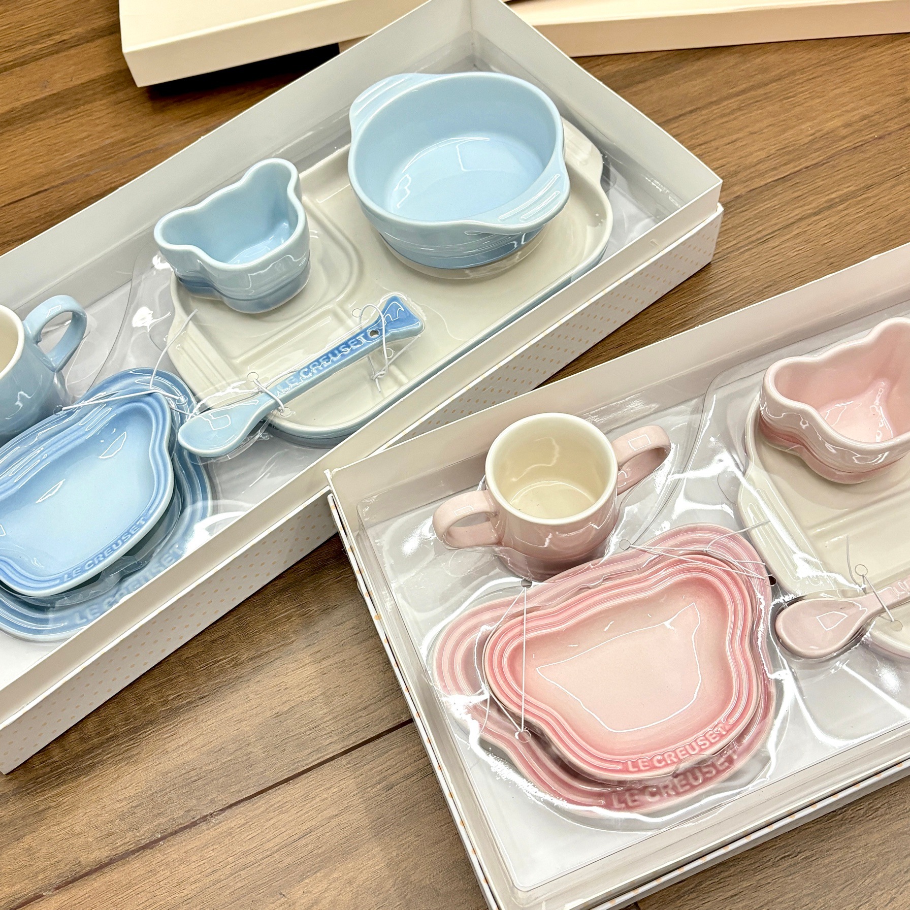 皿プレートカップセットかわいい食器陶器サービングプレートギフトボックス7点セット